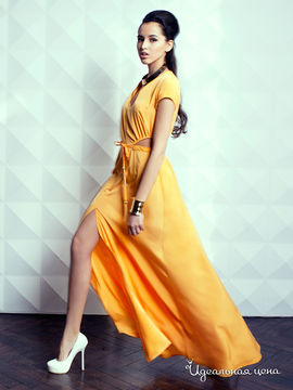 Платье M.D. женское, цвет желто-оранжевый