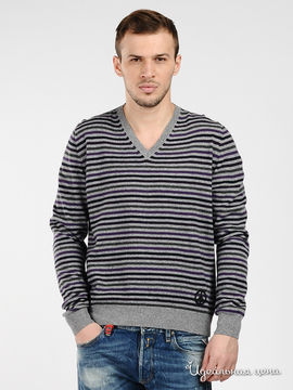 Пуловер Moschino MS мужской, цвет фиолетовый / серый