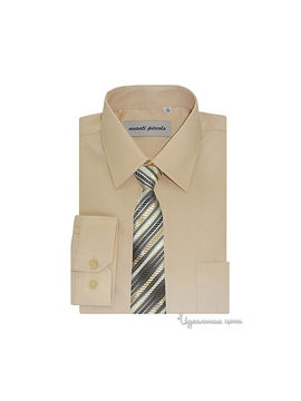 Рубашка с галстуком Аvanti-Piccolo для мальчика, цвет бежевый