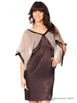Платье Afrodite Mode Collection женское, цвет коричнево-бежевый
