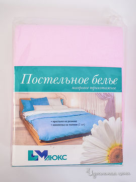 Комплект постельного белья ДМ текстиль, цвет розовый