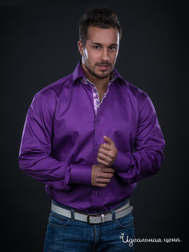Рубашка Jess France мужская, цвет фиолетовый