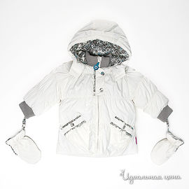 Куртка Coccodrillo "IT'S FUN" для девочки, цвет белый, рост 80-86 см