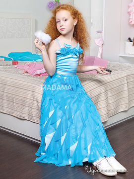 Платье Мадама для девочки, цвет голубой