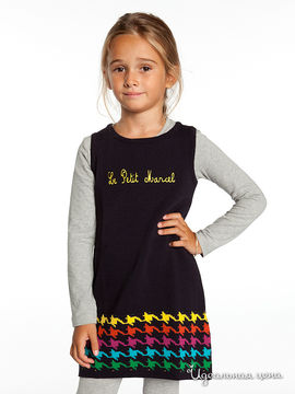 Платье Le Petit Marcel для ребенка, цвет черный