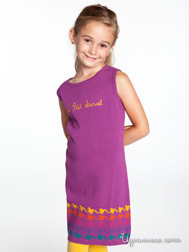 Платье Le Petit Marcel для ребенка, цвет сливовый