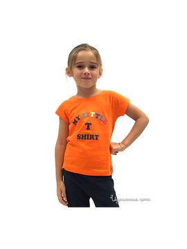 Футболка Le Petit Marcel для девочки, цвет ярко-оранжевый