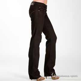 Брюки Calvin Klein Jeans женские, цвет темно-коричневый