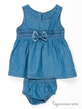 Комплект (платье, трусы) Baby Trend для девочки, цвет голубой