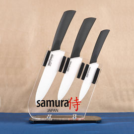 Набор ножей керамических с подставкой белый