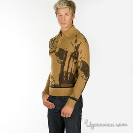 Джемпер Calvin Klein Jeans мужской, цвет бежевый / коричневый
