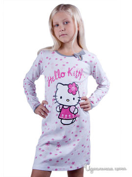 Ночная сорочка Cartoon brands "HELLO KITTY" для девочки, цвет белый