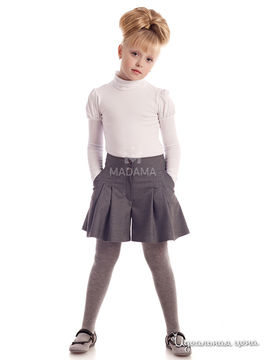Юбка-шорты MADAMA для девочки, цвет светло-серый