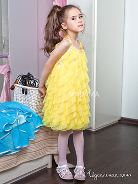 Платье MADAMA для девочки, цвет желтый