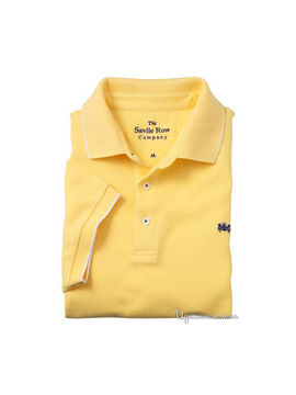 Рубашка поло Savile Row мужская, цвет желтый