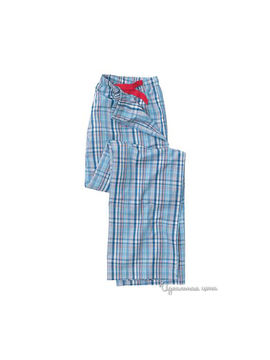 Пижама с брюками Savile Row мужская, цвет св.голубой / синий / белый