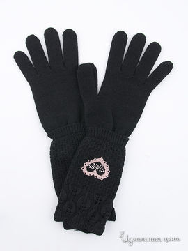 Женские перчатки Guess, цвет матово-черный
