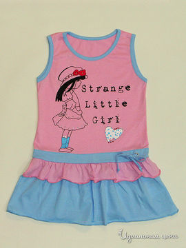 Платье Figaro для девочки, цвет розовый / голубой