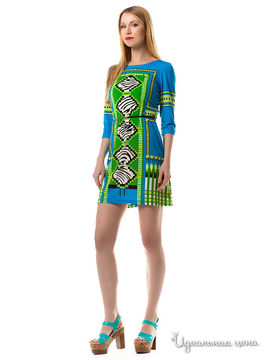 Платье MAX SWЕЕR женское, цвет голубой / зеленый