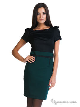 Платье BOVONA женское, цвет зеленый / черный