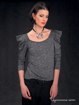 Блуза Mono collection, цвет серый