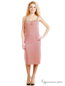Платье Thalassa, цвет светло-розовый, коричневый