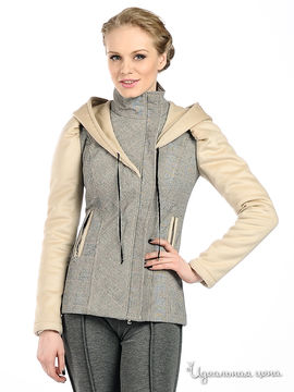 Куртка Maria Rybalchenko, цвет бежевый, серый