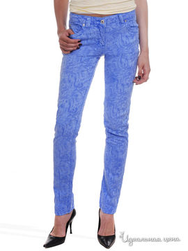 Узкие брюки с жаккардовым узором Victoria, длина 32 Million X Woman, цвет сиреневый неон
