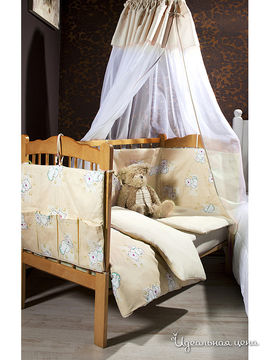Комплект постельного белья в детскую кроватку Primavelle, цвет бежевый