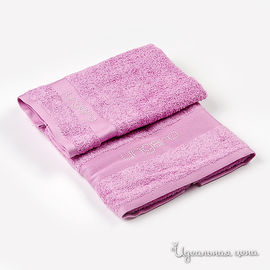 Набор полотенец Emanuel Ungaro PERLE, цвет розовый, 40х60 + 60х110 см
