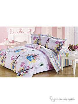 Комплект постельного белья, 2-х спальный Softline, цвет розовый
