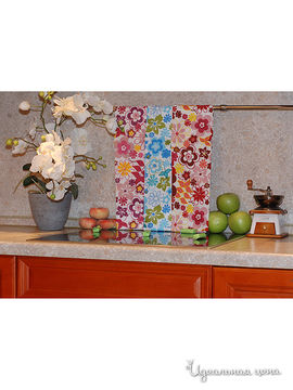 Набор кухонных печатных полотенец "Кантри" 3 штуки ТекСтиль, цвет мультиколор