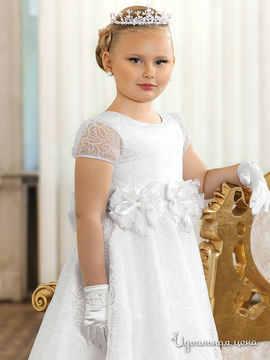 Платье Perlitta для девочки, цвет белый