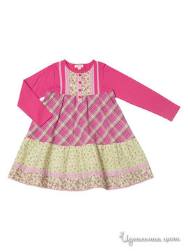 Платье Playtoday для девочки, цвет розовый, зеленый
