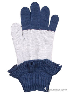 Перчатки Coccodrillo, цвет белый/синий