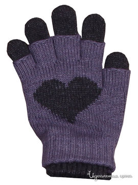 Перчатки COCCODRILLO для девочки, цвет  темно-серый