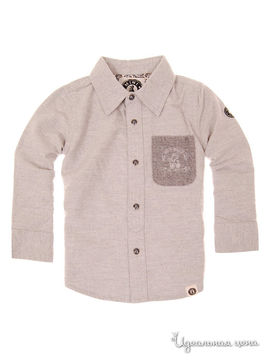 Рубашка Mini Shatsu для мальчика, цвет серый
