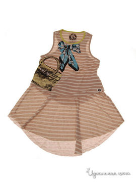 Платье Mini shatsu для девочки, цвет бежевый