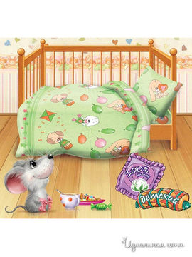 Комплект постельного белья детский Кошки-мышки "Веселые друзья"