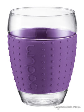 Набор бокалов, 2 шт Bodum, цвет фиолетовый, объем 0,45 л