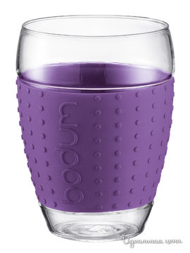 Набор бокалов, 2 шт Bodum, цвет фиолетовый, объем 0,35 л