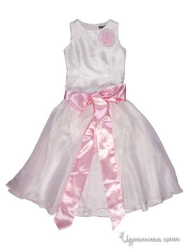 Платье Gulliver, цвет белый, розовый.