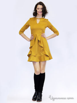 Платье NASTYA SERGEEVA by MAY BE, цвет желтый