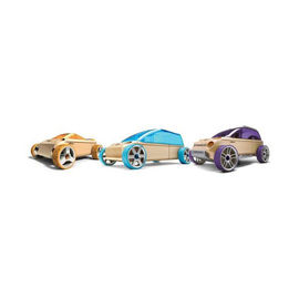 Набор автомобилей-конструкторов A9 оранжевый/M9 синий/X9-X фиолетовый