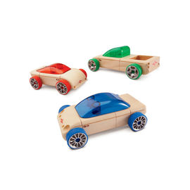 Набор автомобилей-конструкторов S9 красный/T9 синий/C9 зеленый