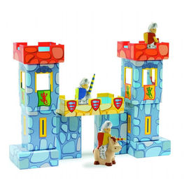 Набор "Замок" (11кубиков, 3 игрушки)