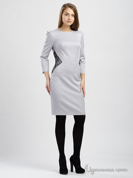 Платье Maria Rybalchenko, цвет светло-серый, черный