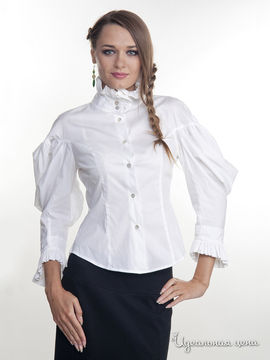 Блуза Satin, цвет белый