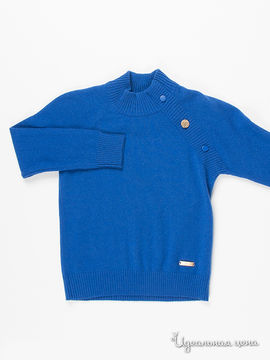 Свитер-реглан с  пуговицами Small Silk Shirt, цвет синий