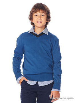 Пуловер Tommy Hilfiger для мальчиков, цвет голубой